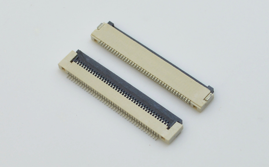 臥貼 0.5mm間距 連接器 SMT接插件 貼片無鎖插座10P H1.5MM塑厚,宏利