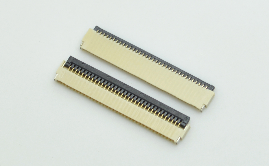 廠家直銷指紋鎖 FPC連接器0.5間距34P厚1 .0mm 后鎖式上下接觸,宏利