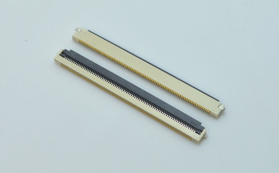 FFC/FPC座 軟排線(xiàn)連接器 0.5mm間距 80P /68P翻蓋式下接觸 液晶屏,宏利