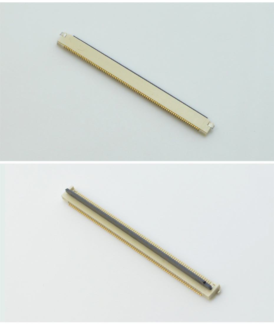 0.5pitch 65pin FPC連接器-0.5間距fpc連接器翻蓋fpc連接器-宏利