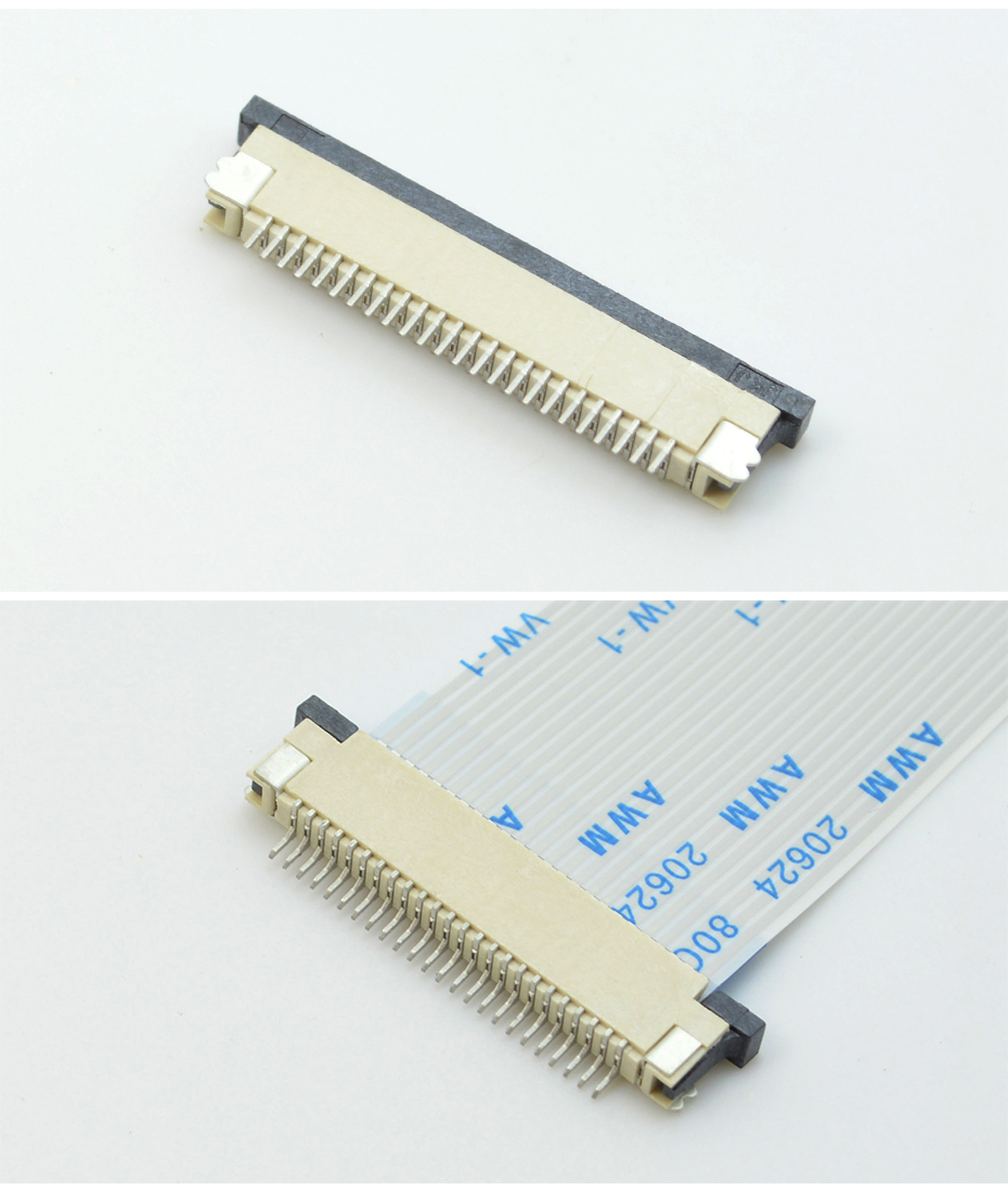 fpc連接器的生產(chǎn)廠(chǎng)家-FPC連接器0.8間距fpc上接連接器-宏利