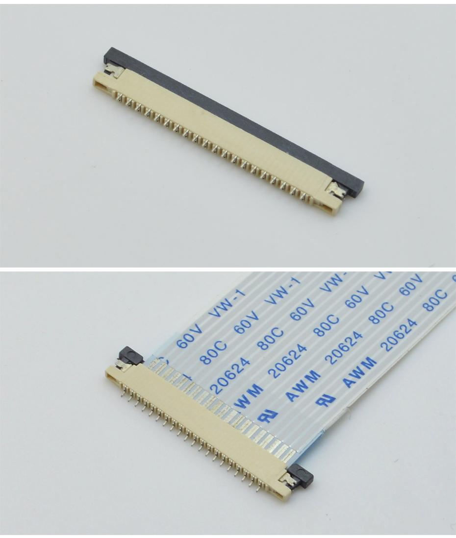 1.0 fpc連接器規(guī)格書-1.0間距fpc連接器fpc連接器 上接-宏利