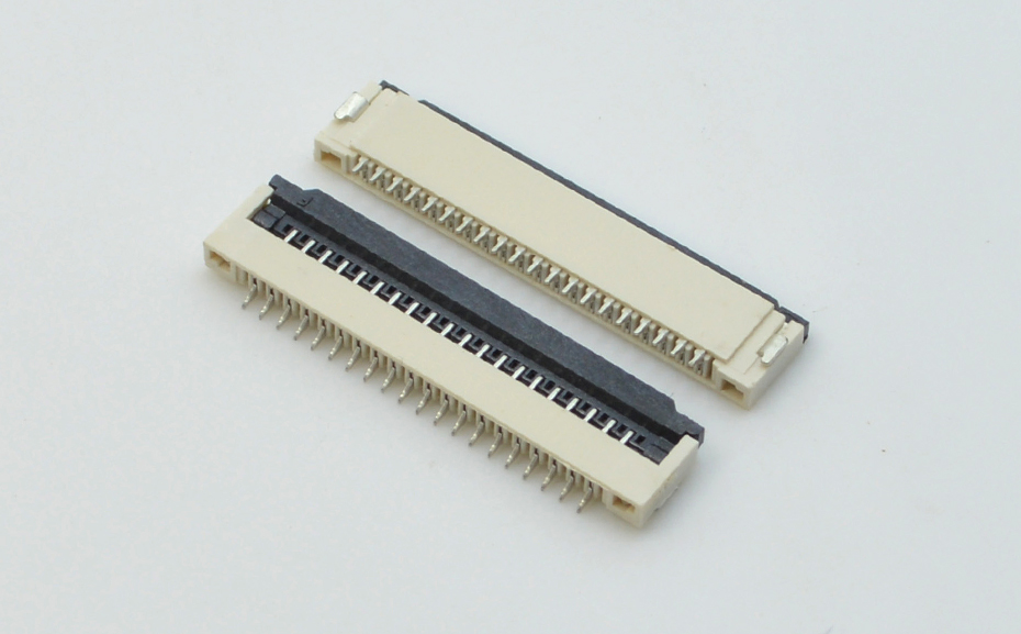 電纜連接器fpc-fpc連接器1.0mm翻蓋fpc連接器-宏利