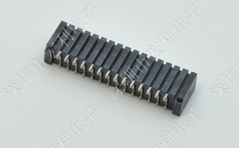 ffc fpc連接器1.25mm臥式扁平插座4P-20P工控儀器 上下接觸軟排線連接器