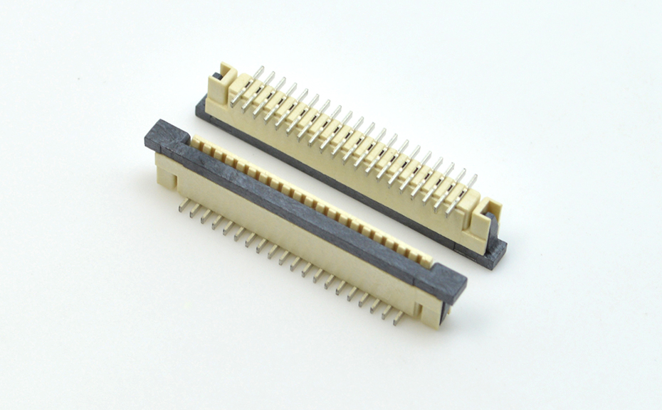 FPC/FFC連接器插座 軟排線接插件 間距1.0mm-27P 立貼帶鎖 27Pin