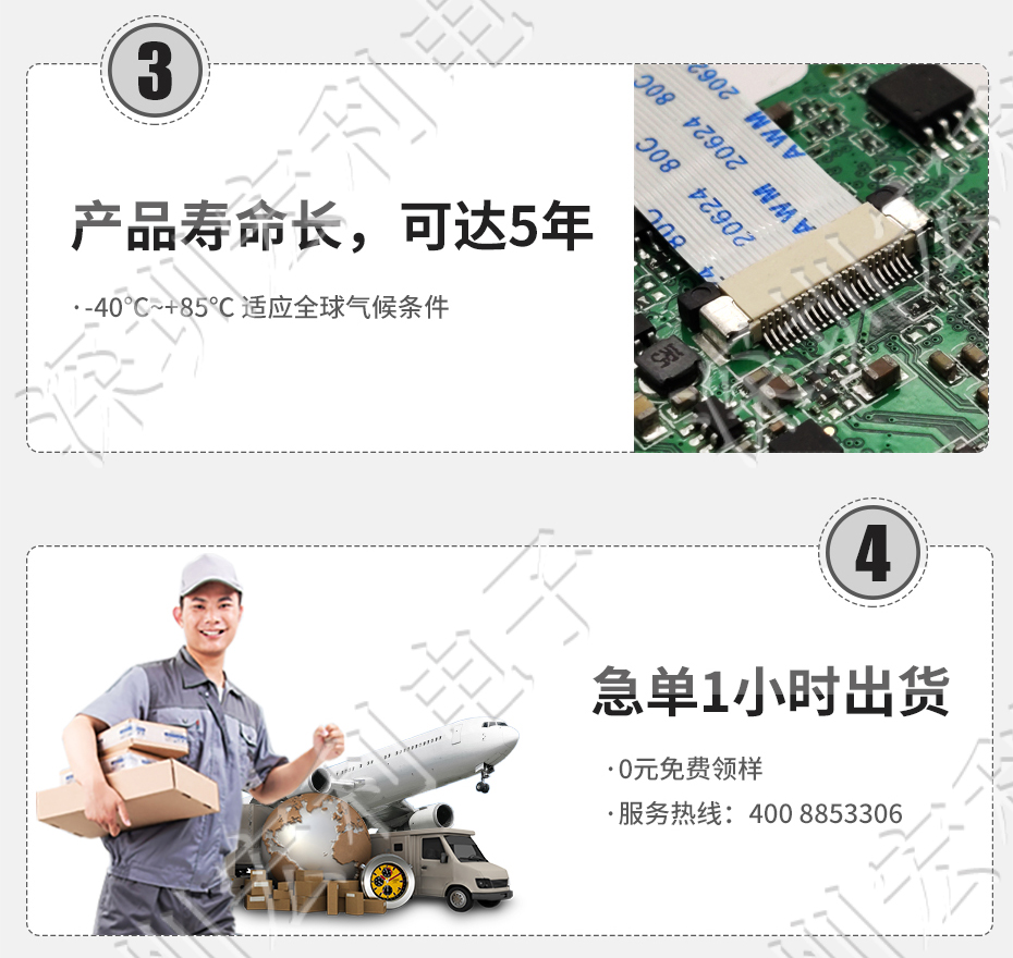 FPC連接器 間距0.5mm 高H1.0 20P下接翻蓋 SMT耐高溫貼片連接器