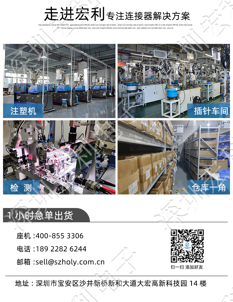 FPC連接器 間距0.5mm 高H1.0 20P下接翻蓋 SMT耐高溫貼片連接器