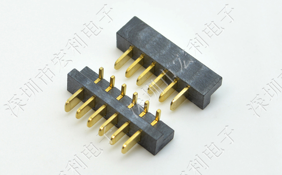 2.5mm間距90度側(cè)插防筆記本電池插座大膠芯鍍金電池公座4P/5P/6P/7P/8P/9P/10P