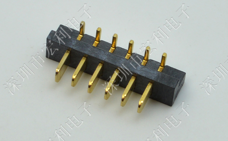 2.5mm間距90度側(cè)插防筆記本電池插座大膠芯鍍金電池公座4P/5P/6P/7P/8P/9P/10P