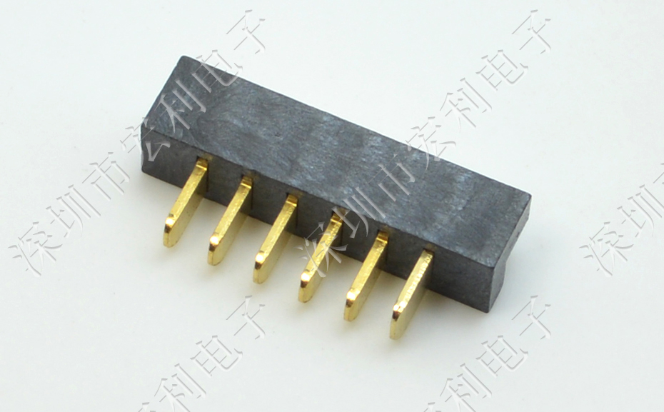 2.5mm間距90度側(cè)插防筆記本電池插座大膠芯鍍金電池公座4P/5P/6P/7P/8P/9P/10P