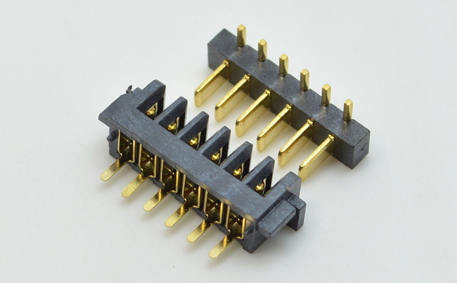 全新 7PIN-2.5間距90度側(cè)插防呆筆記本電池座 公座 小膠芯,宏利