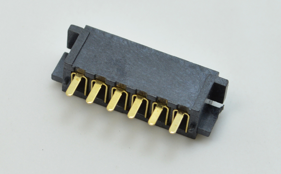 2.5mm間距鍍金電池母座筆記本電池連接器LED電池連接器4-10P,宏利