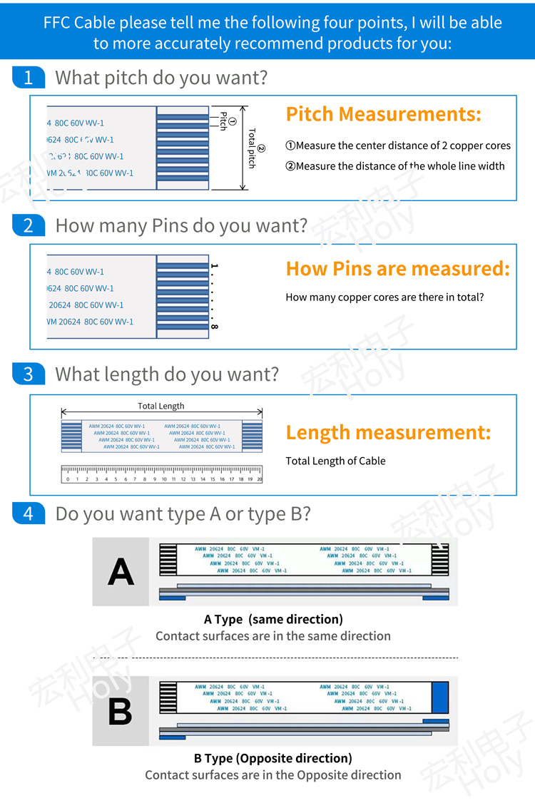 FFC軟排線規(guī)格怎麼看,宏利工程干師告訴您