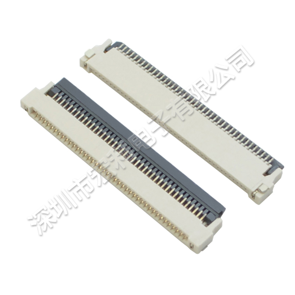 0.5mm連接器fpc翻蓋式的圖紙?jiān)趺纯碵宏利]