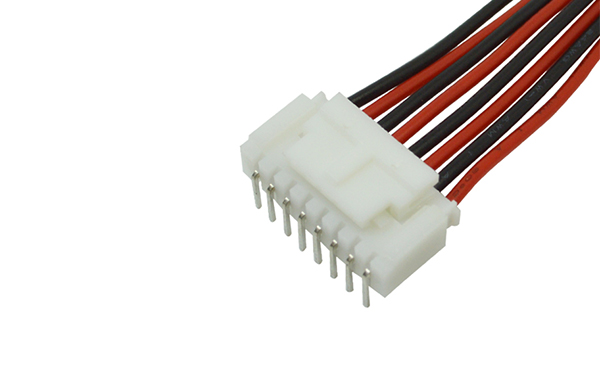 HY2.0MM間距帶鎖扣白色接插件彎針帶扣插頭插座連接器