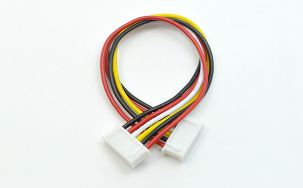 廠家線束加工 單線加工 電子線XH 2.54端子4芯 雙頭端子線150mm,宏利