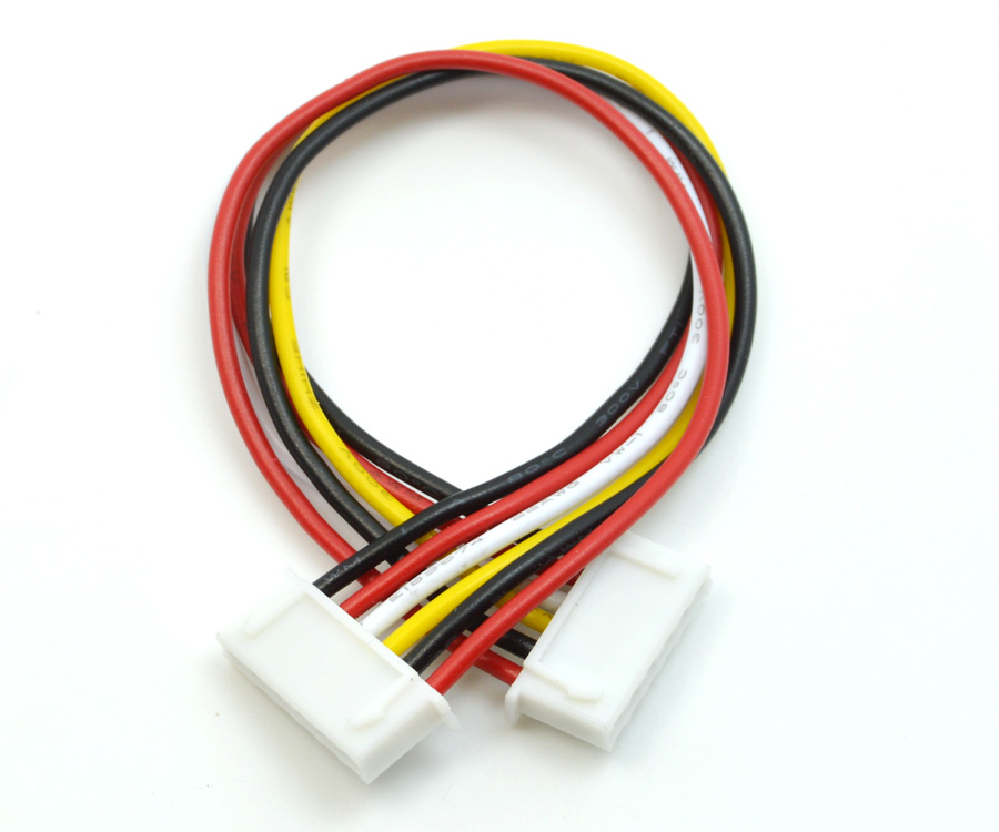 廠家線束加工 單線加工 電子線XH 2.54端子4芯 雙頭端子線150mm,宏利